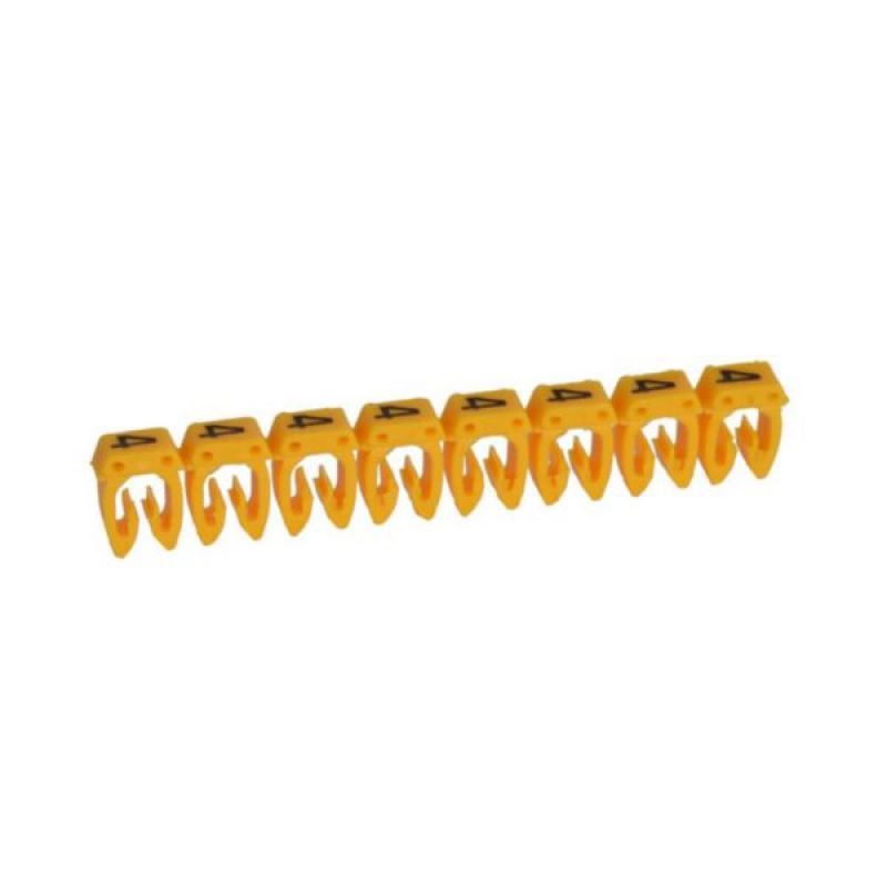 MARCADOR CAB3 P/CABLE 4-6MM2 # 4X1UND AMARILLO 038234- 038234 - LEGRAND