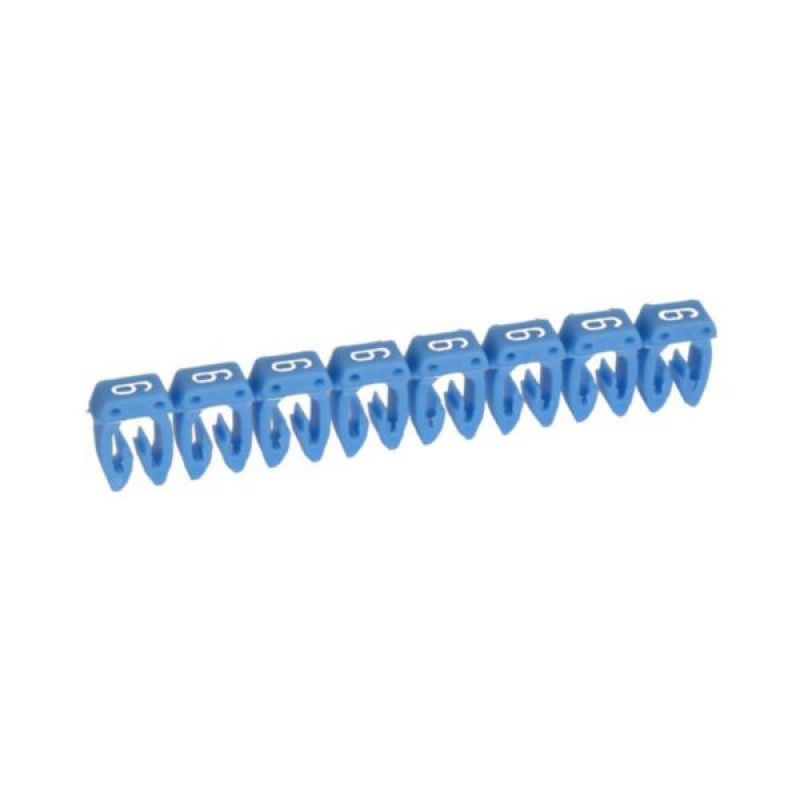 MARCADOR CAB3 P/CABLE1,5-2,5MM2 #6 X1UND AZUL  038226- 038226 - LEGRAND - Cintas Aislantes y Materiales Aislantes