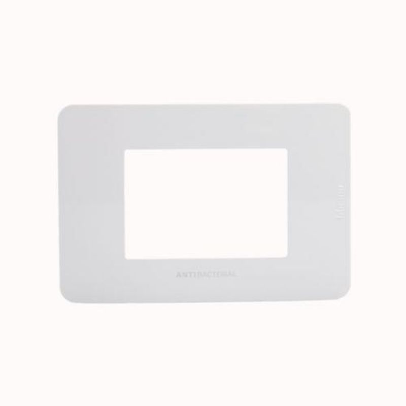 PLACA MATIX GO ANTIBACTERIANA SIN SOPORTE PLASTICO 3 MODULOS - JA4803JAB - TICINO