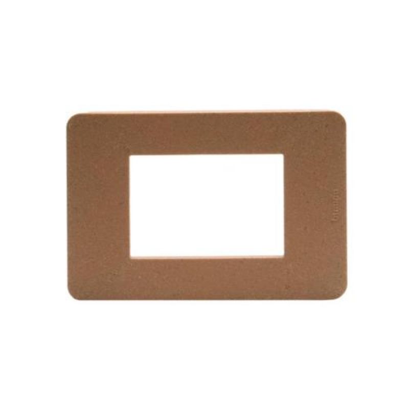 PLACA MATIX GO BIO SIN SOPORTE PLASTICO 3 MODULOS - JA4803BB - TICINO