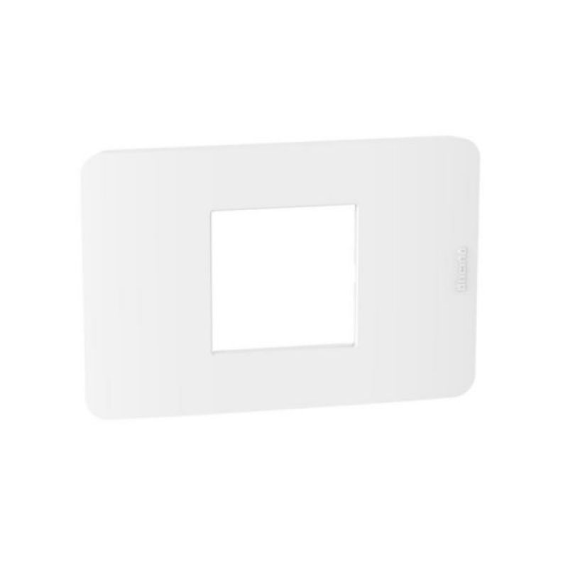 PLACA MATIX GO BLANCA SIN SOPORTE PLASTICO 2 CENTRADO - JA4819JW - TICINO
