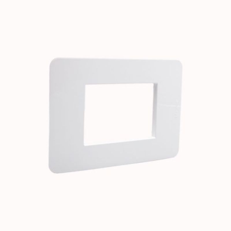 PLACA MATIX GO BLANCA SIN SOPORTE PLASTICO 3 MODULOS - JA4803JW - TICINO