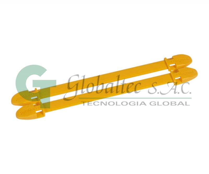 PORTADIGITO DUPLIX 14CARACTERES C/AMARILLO - 038464 - LEGRAND - Interruptores y Tomacorrientes