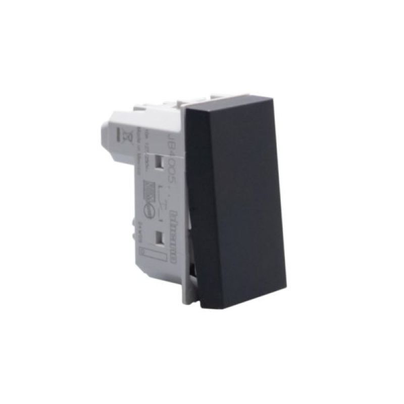 PULSADOR 10A MATIX GO 1 MODULO NEGRO - JB4005 - TICINO