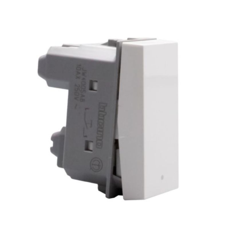 PULSADOR 10A MATIX GO ANTIBACTERIANO 1 MODULO BLANCO - JW4005AB - TICINO