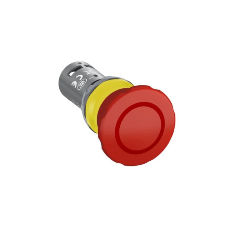 PULSADOR COMPACTO PARADA EMERGENCIA POR TIRO NA+NC CE4P-10R-11- 1SFA619551R1071 - ABB - Equipos de Automatización