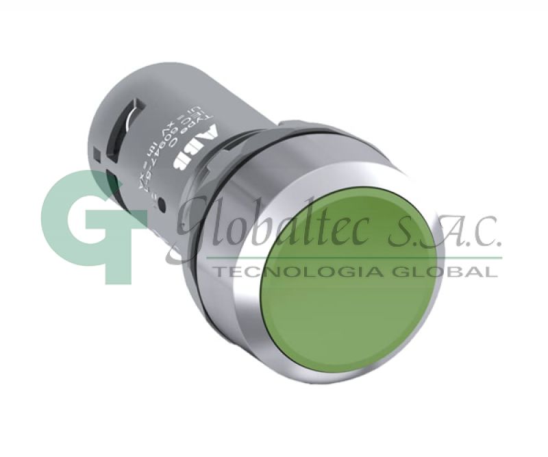 PULSADOR COMPACTO VERDE 1NA BIZEL METALICO CP1-30G-10- [1SFA619100R3012] - ABB