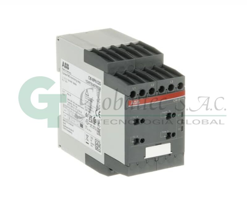 RELE DE MONITOREO TRIFASICO PERIDA Y SECUENCIA DE FASE, MAX/MIN TENSION, 3X350-580VAC 2C/O CM-MPN.52S - [1SVR750487R8300] - ABB