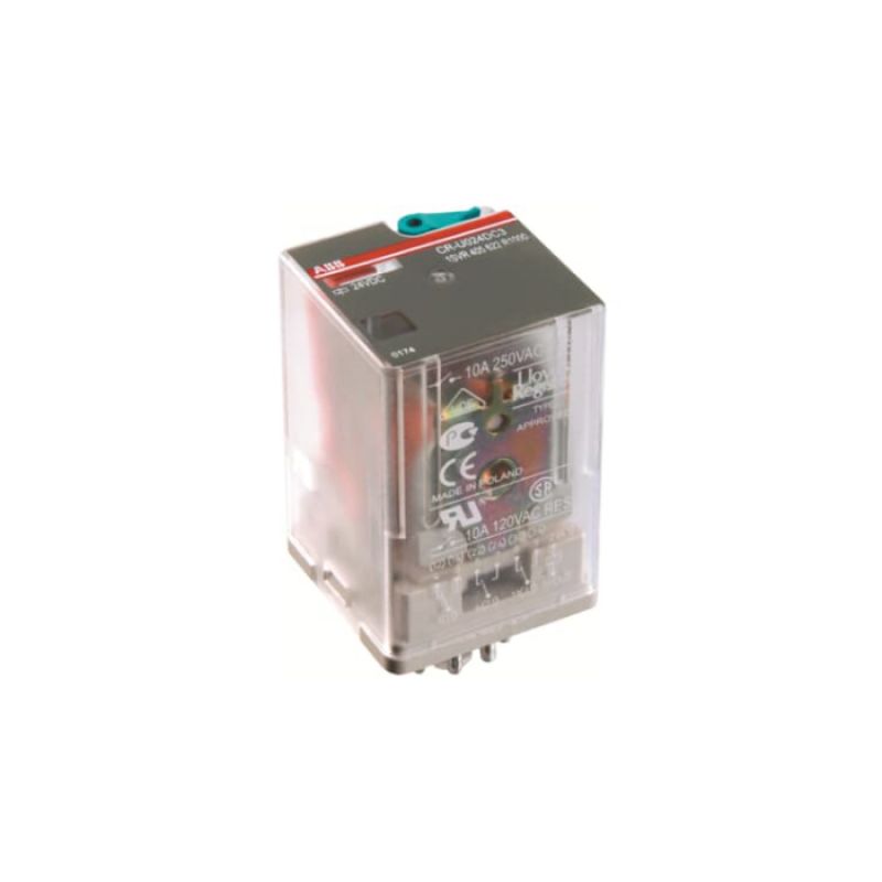 RELE INTERFACE, 2O/C, 250V, 10A. 12VDC - 1SVR405621R4000 - ABB - Equipos de Automatización