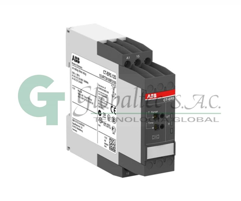TEMPORIZADOR MULTIFUNCION CT-ERS.12S 24-48VDC/24-240VAC 0.15SEG...300H - 1SVR730100R3100 - ABB