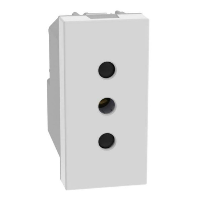 TOMA 3 EN LINEA 2P+T 10A MATIX GO 1 MODULO BLANCO - [JW4113] - TICINO