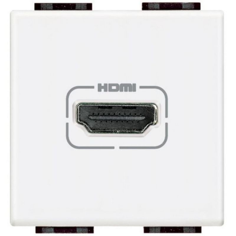 TOMA D/VIDEO HDMI LIVING-LIGHT BLANCO 2MOD. N4284- N4284 - TICINO