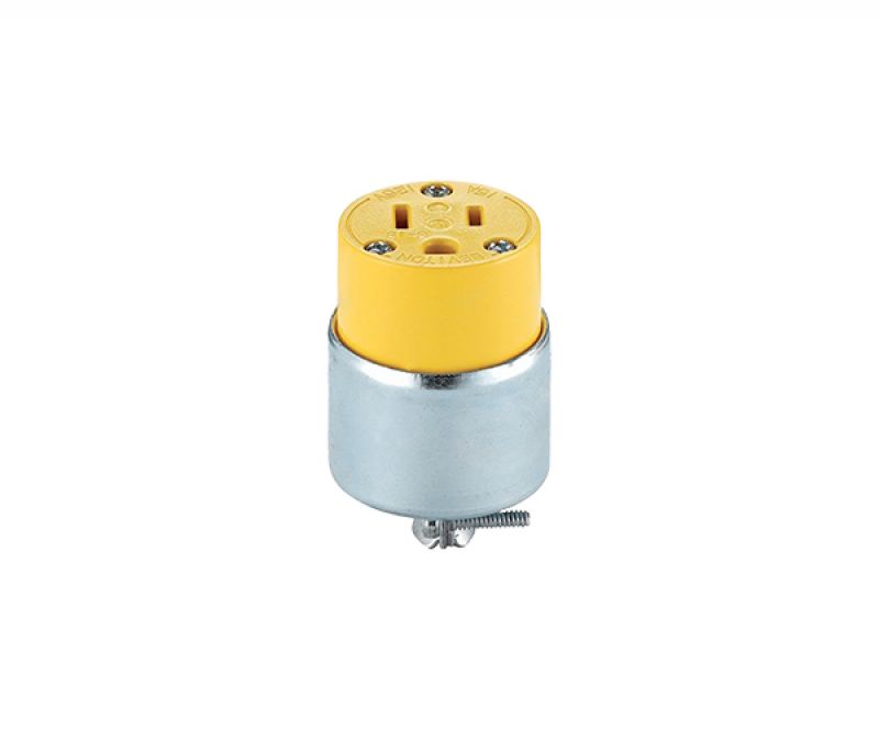 TOMACORRIENTE AEREO BLINDADO 2X15A+T 125V [515CA] - LEVITON