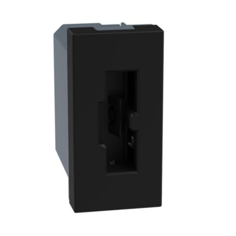 TOMACORRIENTE DE SEGURIDAD 10A MATIX GO 1 MODULO NEGRO - JB4100 - TICINO