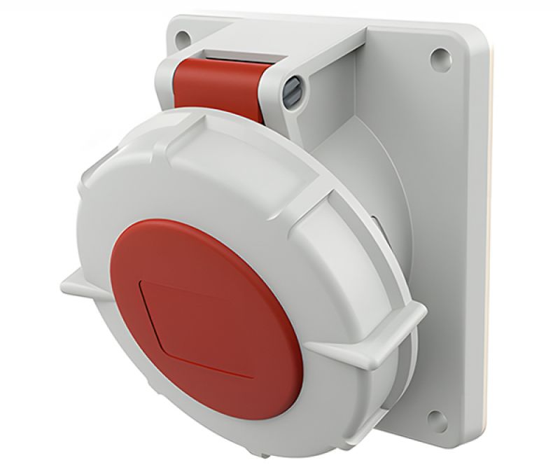 Tomacorriente para Empotrar 2X32A+T 415VAC Rojo IP67 - MENNEKES - Equipos de Automatización