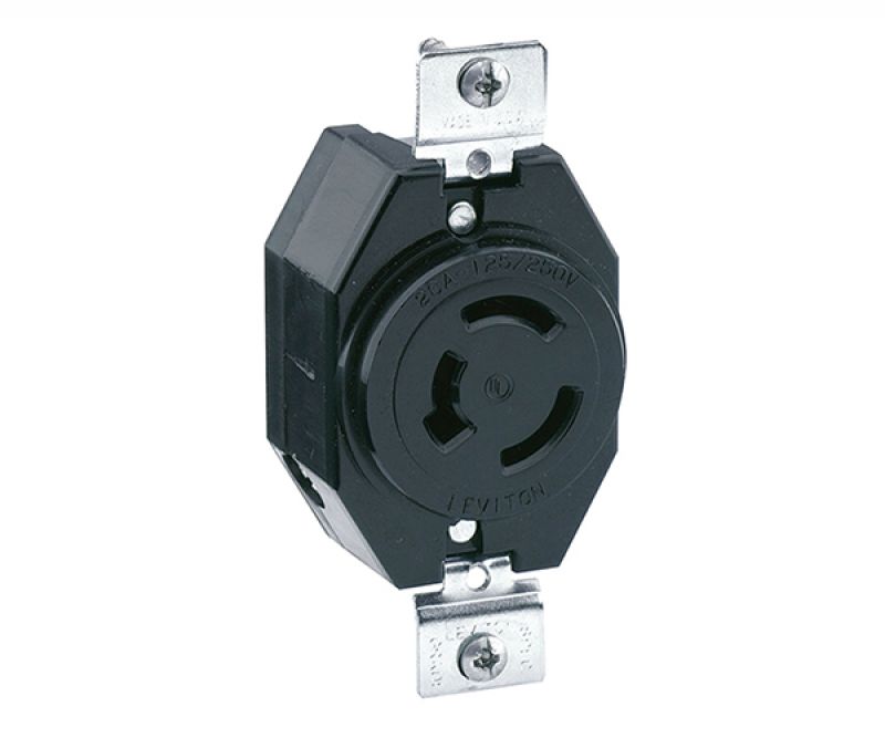 TOMACORRIENTE P/EMPOTRAR 3X20A 125/250V NON NEMA 7310-B- [7310-B] - LEVITON