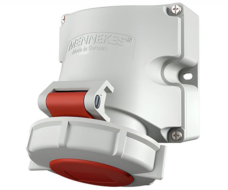 Tomacorriente Sobreponer 2X16A+T 415V IP67 Rojo 9302 - MENNEKES - Equipos de Automatización